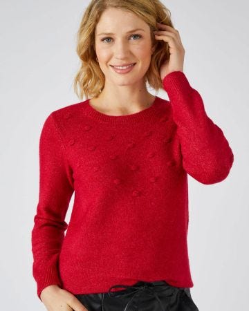 Pull maille chaude fantaisie, manches longues Thermolactyl