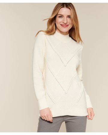 Pull à motif losanges