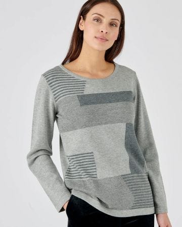 Pull maille jacquard