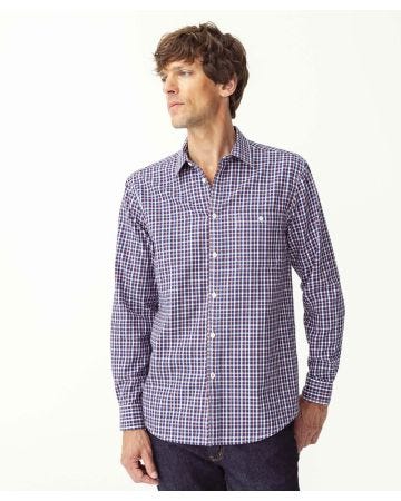 Chemise émerisée à carreaux