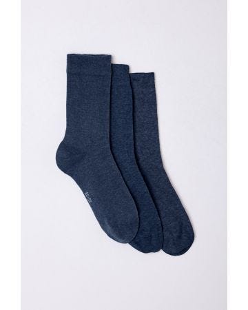 Lot de 3 paires de chaussettes mixtes en coton biologique majoritaire