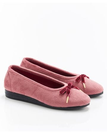 Ballerines aspect velours