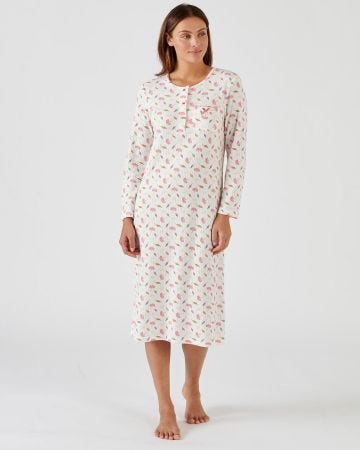 Chemise de nuit maille interlock imprimé