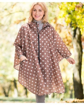 Poncho de pluie à pois