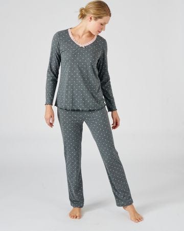 Pyjama imprimé manches longues