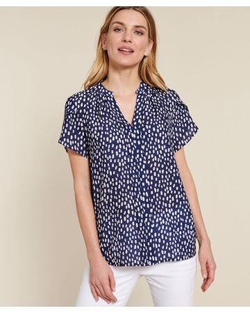 Blouse manches papillon