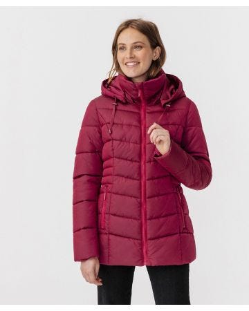 Parka à capuche aspect irisé