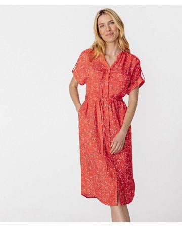 Robe-chemise fleurie