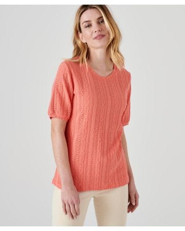 Tee-shirt effet macramé