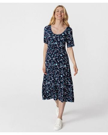 Robe maille imprimée
