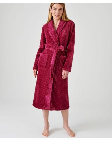 Robe de chambre maille moelleuse fantaisie