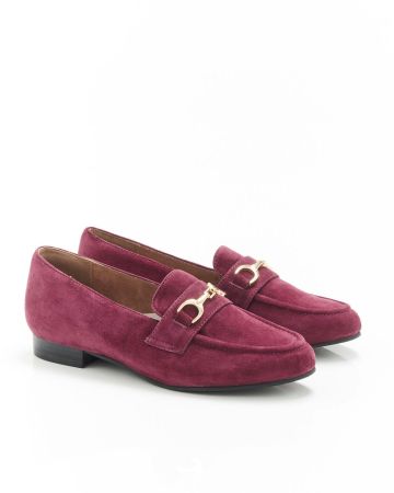 Mocassins avec chaînette coloris doré