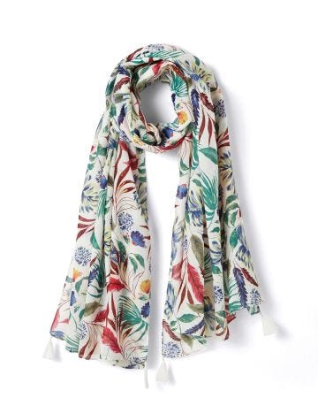 Foulard imprimé tropical