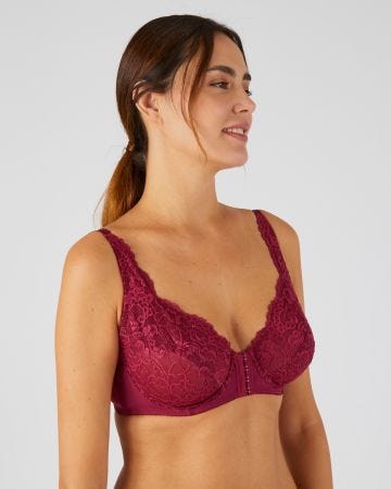 Soutien-gorge dentelle avec armatures, ouvert devant DIANA de Damart