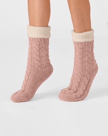 Chaussettes maille douillette torsadée Thermolactyl