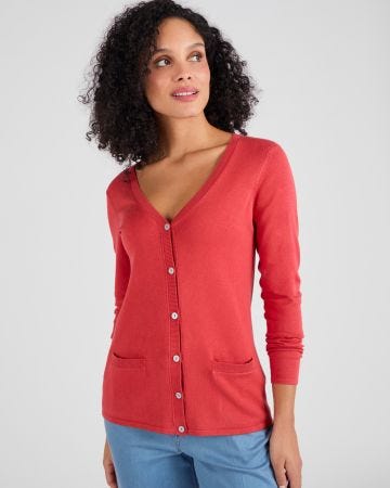 Gilet boutonné manches longues