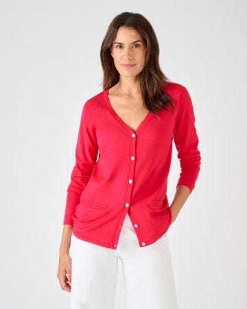 Gilet boutonné manches longues