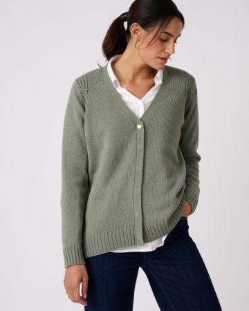 Gilet uni boutonné