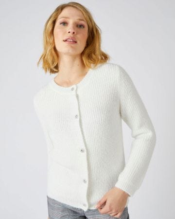 Cardigan maille perlée