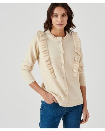 Cardigan à volants