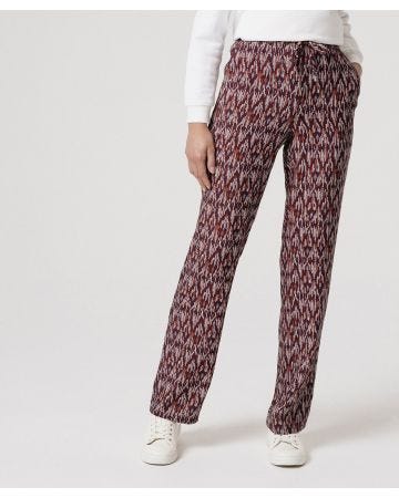 Pantalon fluide imprimé bâtons