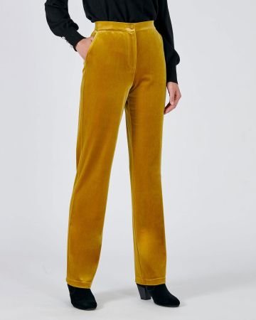 Pantalon confort velours