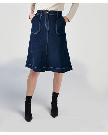 Jupe denim stretch