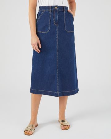 Jupe denim stretch