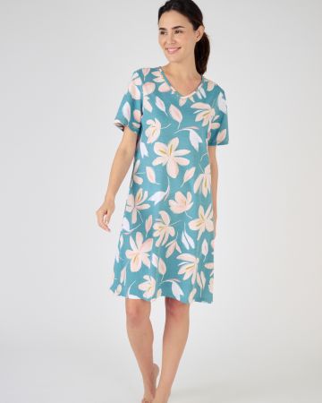 Chemise de nuit maille jersey coton peigné