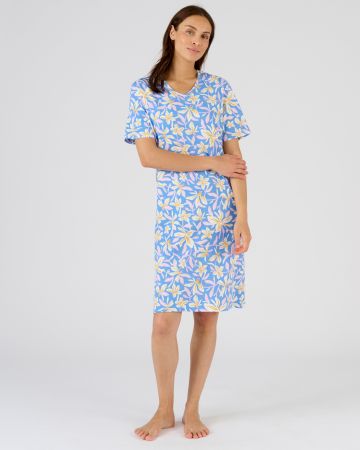 Chemise de nuit maille jersey pur coton peigné
