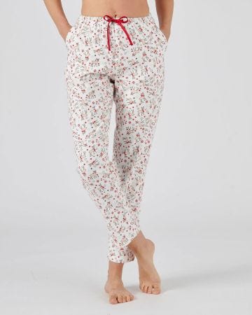 Pantalon de pyjama tissu flanelle imprimé
