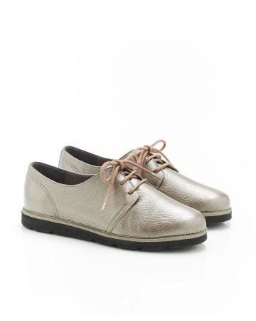 Derbies à lacets, dessus cuir cerf
