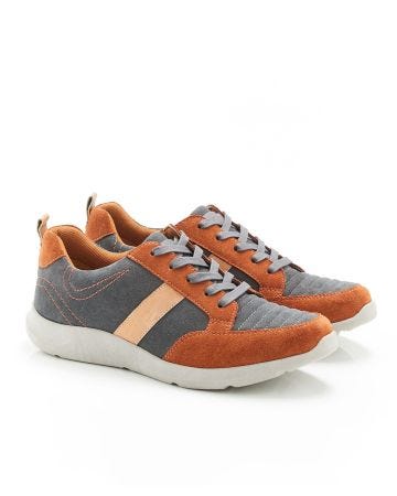 Tennis à lacets, multicolores