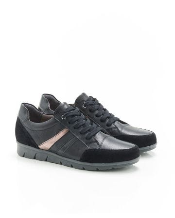 Derbies à lacets, effet de matières