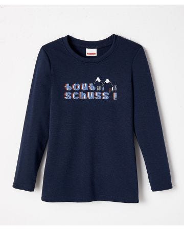 Tee-shirt mixte col rond Tout schuss