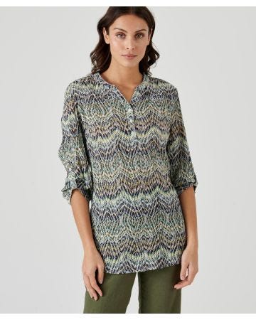 Tunique imprimé zig zag