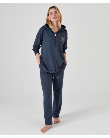 Veste à capuche maille extensible