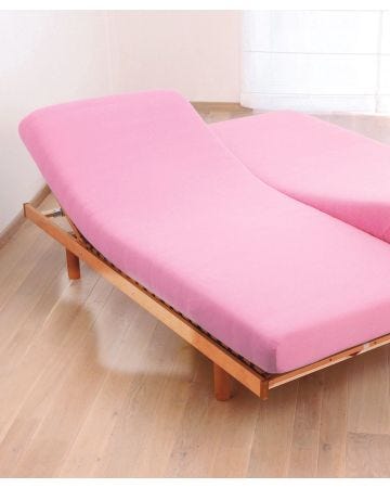 Drap-housse jersey pur coton peigné tête et pieds relevables double couchage