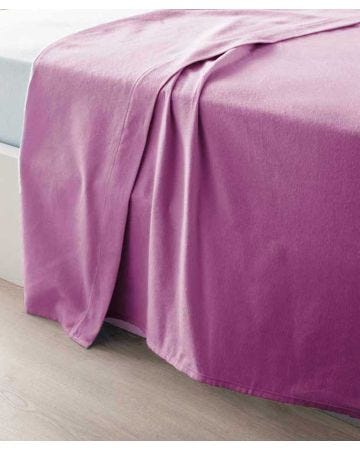 Drap de dessus flanelle unie