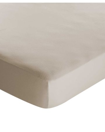 Drap-housse flanelle unie