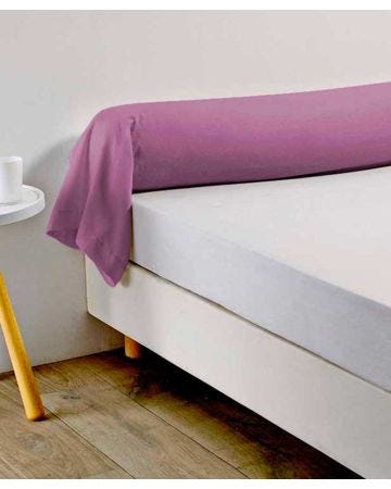 Taie de traversin flanelle unie