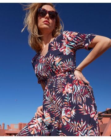 Robe longue toucher frais