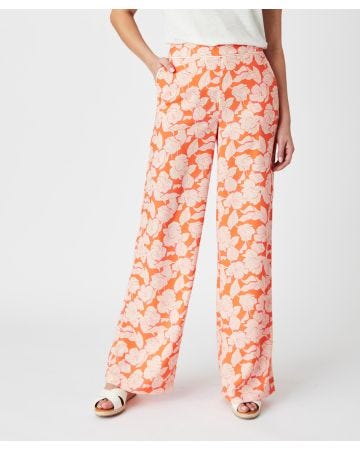 Pantalon crêpe reliéfé