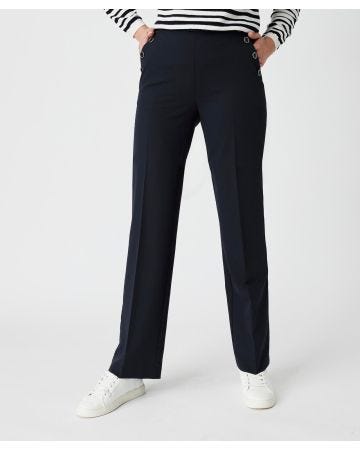 Pantalon souple effet pont