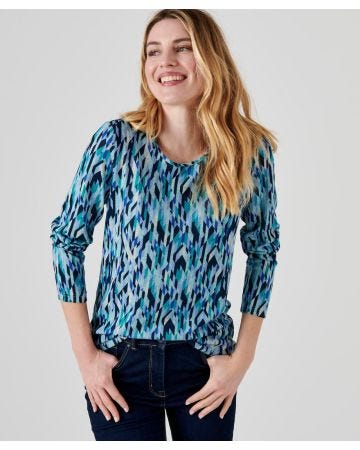 Tee-shirt maille imprimée graphique