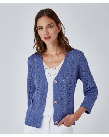 Gilet court boutonné