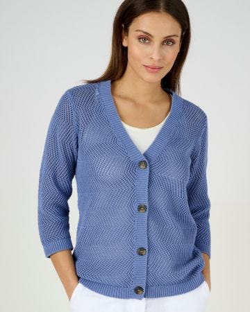 Gilet ajouré en coton biologique