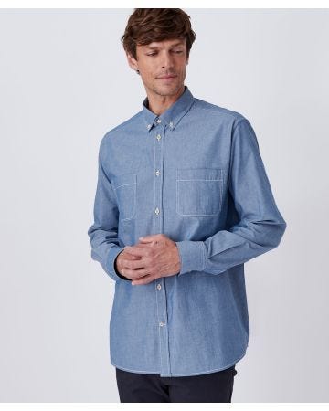 Chemise tissu chambray