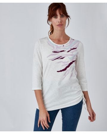 Tee-shirt coton flammé