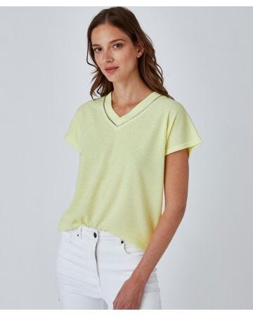 Tee-shirt maille gaufrée